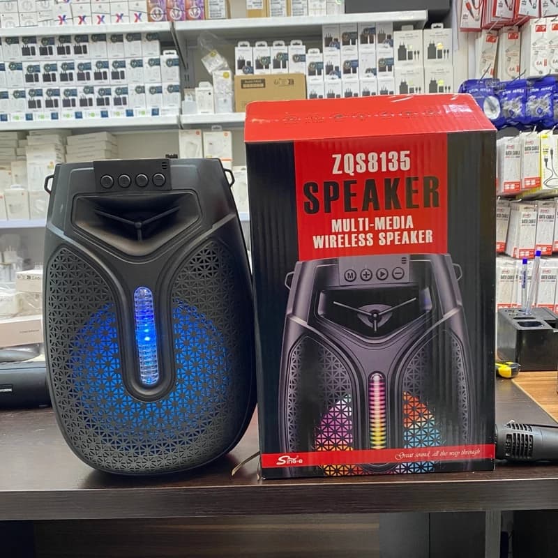 اسپیکر بلوتوثی فلش خور Sing-E ZQS8135 همراه با میکروفون 3